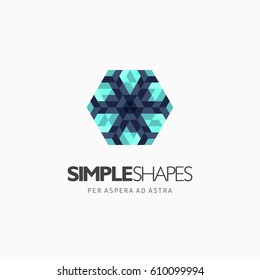 Modern colorful abstract vector logo or element design. Best for identity and logotypes. Simple shape.

