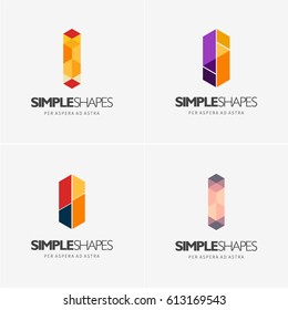 Modern colorful abstract vector logo or element design. Best for identity and logotypes. Simple shape.
