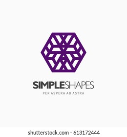 Modern colorful abstract vector logo or element design. Best for identity and logotypes. Simple shape.

