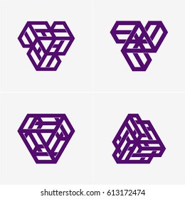 Modern colorful abstract vector logo or element design. Best for identity and logotypes. Simple shape.
