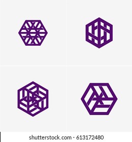 Modern colorful abstract vector logo or element design. Best for identity and logotypes. Simple shape.
