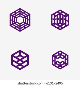 Modern colorful abstract vector logo or element design. Best for identity and logotypes. Simple shape.
