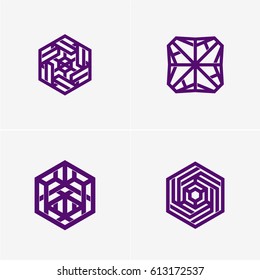 Modern colorful abstract vector logo or element design. Best for identity and logotypes. Simple shape.
