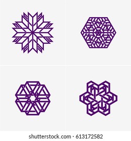 Modern colorful abstract vector logo or element design. Best for identity and logotypes. Simple shape.
