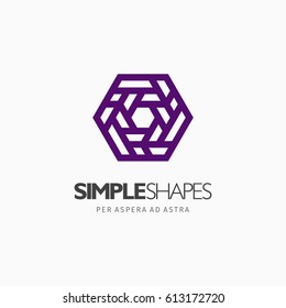Modern colorful abstract vector logo or element design. Best for identity and logotypes. Simple shape.
