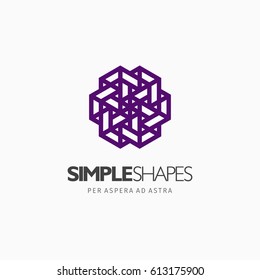 Modern colorful abstract vector logo or element design. Best for identity and logotypes. Simple shape.
