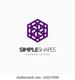 Modern colorful abstract vector logo or element design. Best for identity and logotypes. Simple shape.
