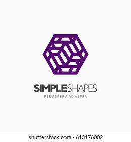 Modern colorful abstract vector logo or element design. Best for identity and logotypes. Simple shape.
