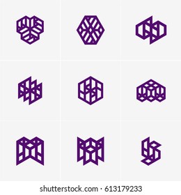 Modern colorful abstract vector logo or element design. Best for identity and logotypes. Simple shape.
