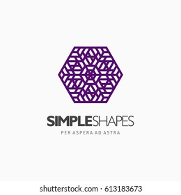 Modern colorful abstract vector logo or element design. Best for identity and logotypes. Simple shape.
