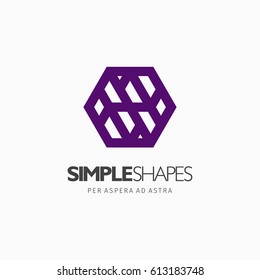 Modern colorful abstract vector logo or element design. Best for identity and logotypes. Simple shape.

