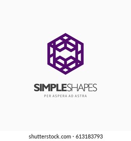 Modern colorful abstract vector logo or element design. Best for identity and logotypes. Simple shape.
