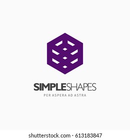 Modern colorful abstract vector logo or element design. Best for identity and logotypes. Simple shape.

