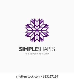 Modern colorful abstract vector logo or element design. Best for identity and logotypes. Simple shape.
