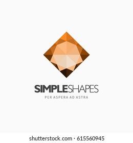 Modern colorful abstract vector logo or element design. Best for identity and logotypes. Simple shape.
