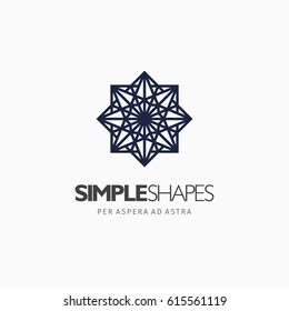 Modern colorful abstract vector logo or element design. Best for identity and logotypes. Simple shape.
