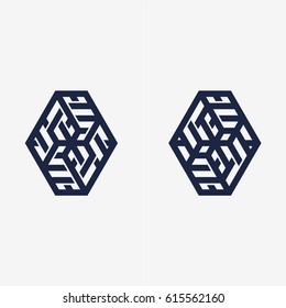 Modern colorful abstract vector logo or element design. Best for identity and logotypes. Simple shape.
