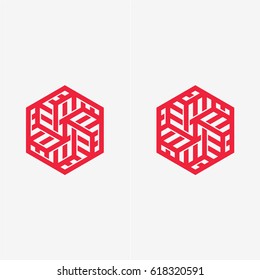 Modern colorful abstract vector logo or element design. Best for identity and logotypes. Simple shape.