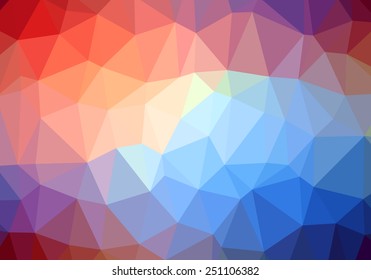 Modern Colorful Abstract Vector Retro Triangle Background