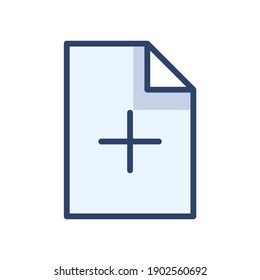 Icono de carpeta de documentos con colores modernos