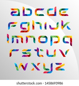 Modern Colorful Alphabets Vector Set