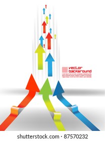 modern colorful arrow vector design
