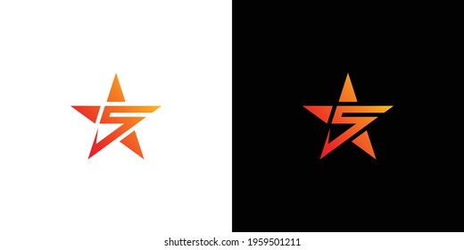 Modern, colorful and attractive 5 star logo 