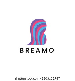 Modern Colorful B letter logo template