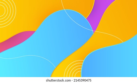 Modern colorful background with abstract gradient geometric shapes texture decoration. Vector illustration for presentation design, annual report, tech banner, web header