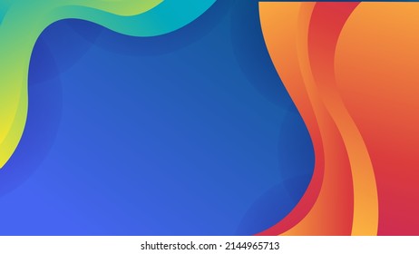 Modern colorful background with abstract wave curve design pattern texture for presentation, business banner, fashion design show, invitation, happy birthday party backdrop