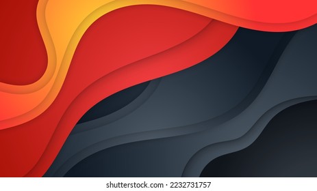 Fondo colorido moderno con elementos geométricos abstractos dinámicos y decoración. Ilustración vectorial para cobertura de medios sociales, fondo de presentación, fondo de certificado, diseño de tarjeta de visita