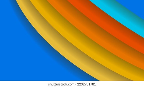 Modern colorful background with dynamic abstract geometric shapes elements decoration. Vector illustration for social media cover, presentation background, certificate background, business card design