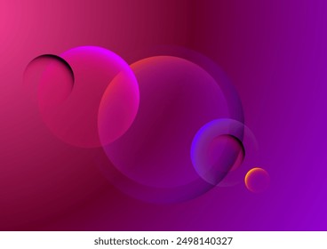 Modern colorful background full of energy circles and holes reflections and lights Vector gradient effects