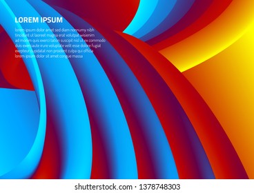 Modern colorful background for your design. Bright liquid forms.