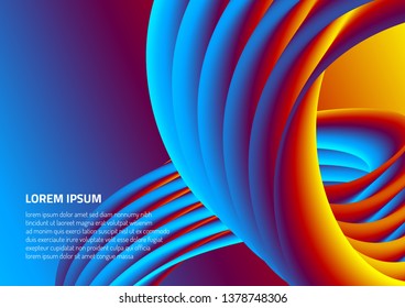 Modern colorful background for your design. Bright liquid forms.