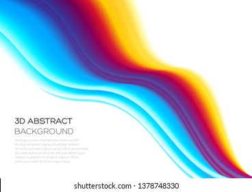 Modern colorful background for your design. Bright liquid forms.