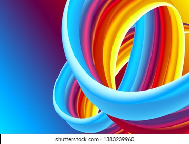 Modern colorful background for your design. Bright liquid forms.
