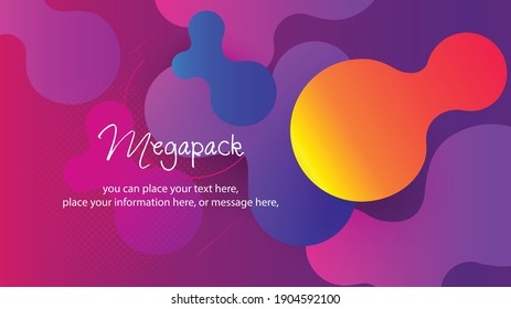 Modern colorful banner geometric abstract line, wavy vector background - Liquid color background design