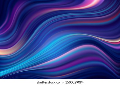 Modern colorful blue flow poster. Wave Liquid shape multycolor background. Art design for your project. Vector illustration.