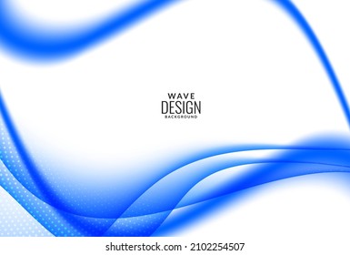 Modern colorful blue mesh wave smooth decorative background