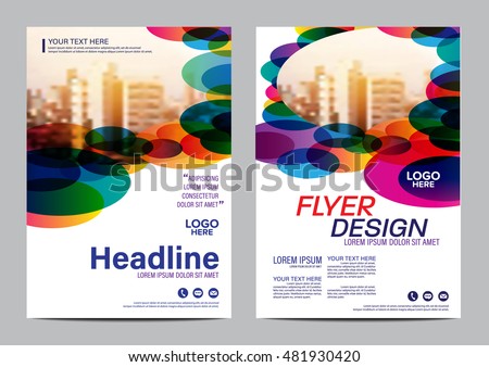 modern colorful brochure layout design template annual report flyer leaflet cover presentation modern background - Colorful Brochure Templates modern colorful brochure layout design template annual report flyer leaflet cover presentation modern background - Colorful Brochure Templates