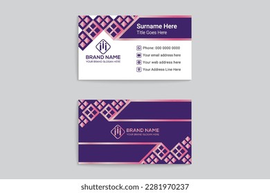 modern Colorful business card design