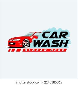 Modern Colorful Car Wash Logo Design Template