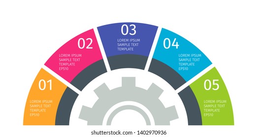 Modern colorful chart, graph. Template for diagram, presentation and chart. Infographics elements. Vector illustration.