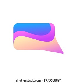 modern and colorful chat bubble design