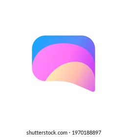 modern and colorful chat bubble design