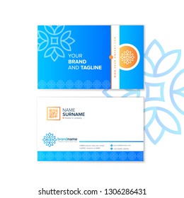 Modern colorful creative business card and name card,horizontal simple clean template vector design, layout in rectangle size