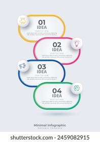 Modern Colorful Editable Infographic Design Template Vector