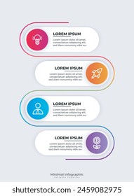 Modern Colorful Editable Infographic Design Template Vector
