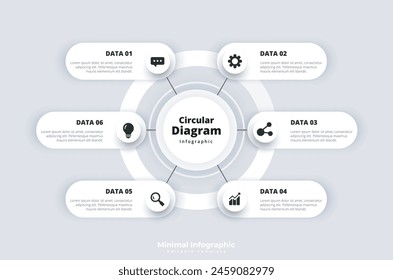 Modern Colorful Editable Infographic Design Template Vector